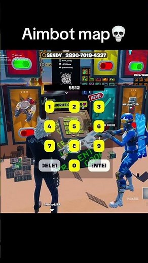 Aimbot map💀 #fortnite