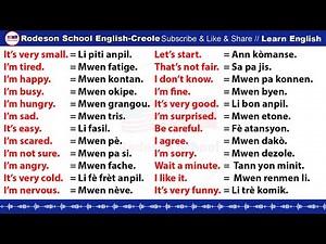 Learn English and Haitian Creole for Beginners [#1] Aprann angle ak kreyòl ayisyen pou debitan