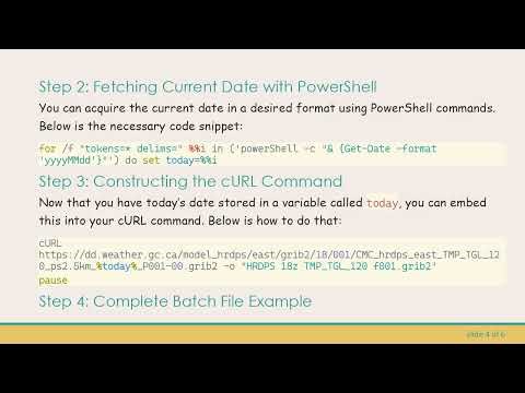 How to Automatically Download Files with Current Date in cURL Requests