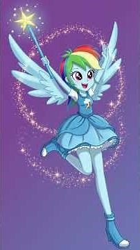 Rainbow Dash Equestria Girls Magical Girl Test Transformation Video AI Generated