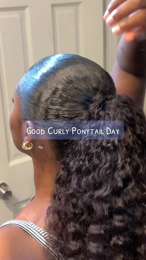 Curly Ponytail Tutorial for Natural Hair