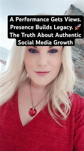 Performance Gets Views. Presence Builds Legacy. 🚀 The Truth About Authentic Social Media Growth