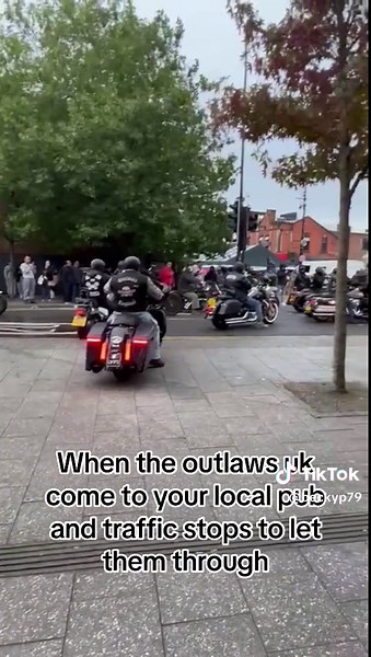 Outlaws UK Motorbike Ride Through West Bromwich
