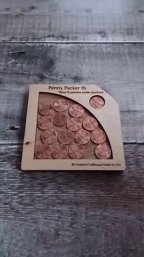 Can You Fit All 16 Coins in the Frame? Puzzle Challenge