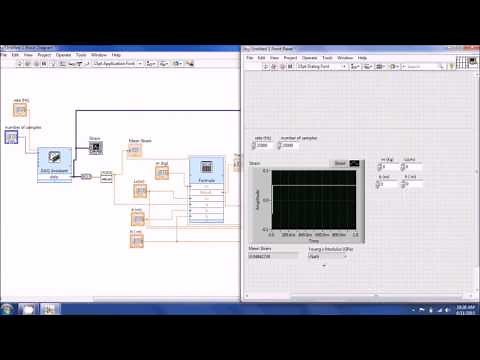 Measurements I - 1/2 Bridge Strain Gauge LabView Tutorial