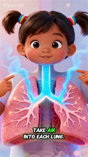👉 Journey Through the Lungs! Fun & Magical 3D Breathing Adventure for Kids 🌬️ #scienceforkids