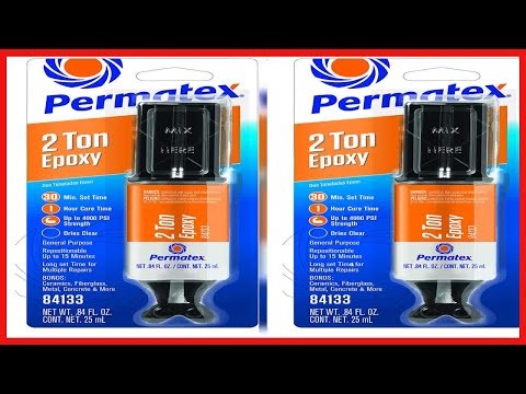 Permatex Clear 2 Ton Epoxy For High Strength Permanent Repairs