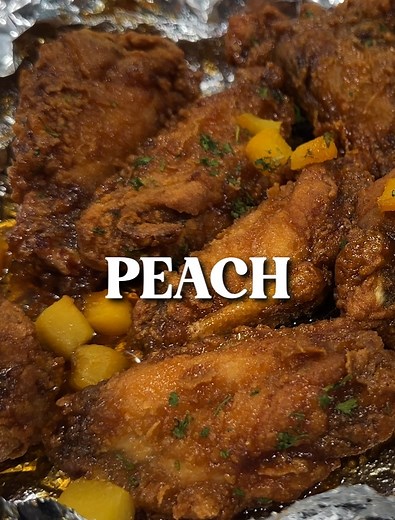 143K views · 1.5K reactions | Peach bourbon wings from Granny's might be the best wings we've ever had! Sheesh! | Slice n Rice | Facebook