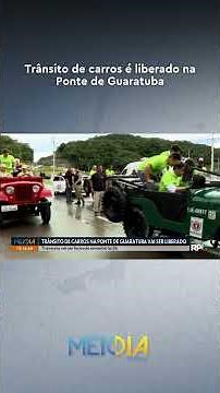 Car traffic on the Guaratuba Bridge is now open, and #MeioDiaPR is showing it live on #RPC.
