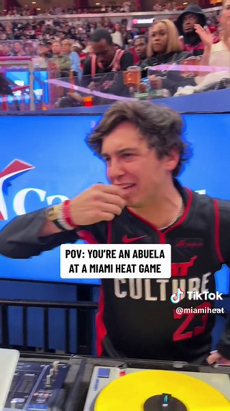 Marcello Hernandez Impersonates Abuela at Miami Heat Game