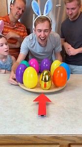 4.4K views · 34 reactions | "Spin for a Giant Egg 朗 Kids, Dad, and whole family play diy easter party game using a lazy susan and easter eggs. Great game to play with family and friends for you easter family gathering."  This video was produced by Network Media and Benson Bros | Your Turn Games | Facebook