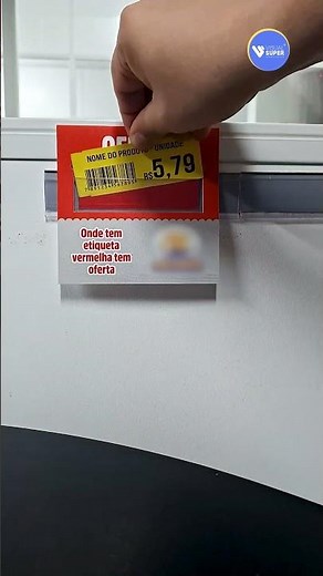 Placa Sinalização Preço Promoção Com Visor Etiqueta