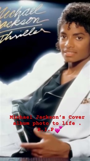 Michael Jackson’s THRILLER Album Cover Comes to Life 😱🧟‍♂️ | Iconic #short #michaeljackson #music