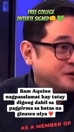 180K views · 3.1K reactions | FREE COLLEGE DUTERTE PARIN Ang may MALASAKIT SA BAYAN #everyone #highlights #fbreelsfyp | Aries Uno | Facebook