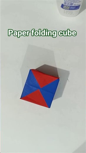 Paper Origami Easy Fidget Toys Cube Craft Tutorial #papercube #origami #origamicraft #shorts