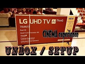 LG 70" UHD 4K TV UNBOXING | (70UN7300) INSTALLATION PROCESS