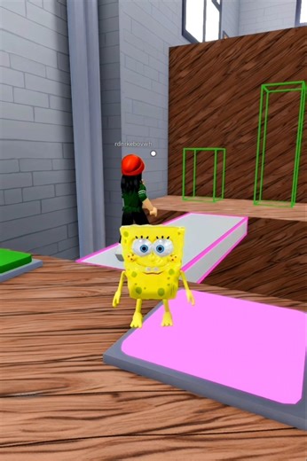 SpongeBob Teamwork 😁 #roblox #robloxfunny #마크점프맵 #shorts