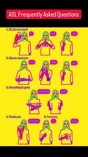American Sign Language Frequently Asked Questions #shorts #shortsvideo #signlanguage #asl #gesture