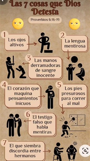 Las 7 cosas que Dios detesta