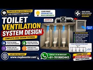 Toilet Ventilation System Design – Complete HVAC Design Tutorial