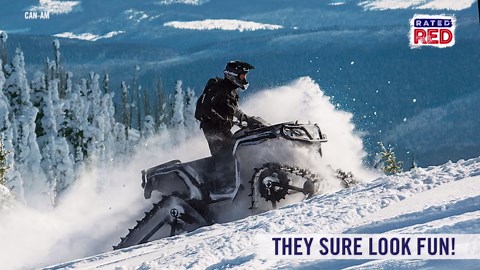 Can-Am Transformed into Snowmobile by Apache Tracks