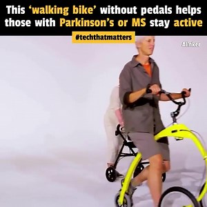 The Alinker is a revolution in walk assists. It is a three wheeled self-propelled walking bike, designed for the user experience. For people who want to maintain an active life regardless of mobility challenges, like actress Selma Blair and paralympic cyclist Carlo Calcagni, the Alinker will move you 💪 | The Alinker USA & Canada