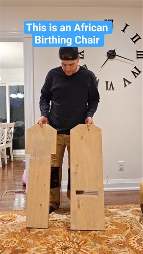 This is called an African birthing chair it's easy to make my plans in the video #diy #diyproject