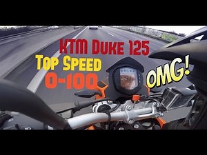 KTM Duke 125 / Top Speed / 0-100 / Review (HD)