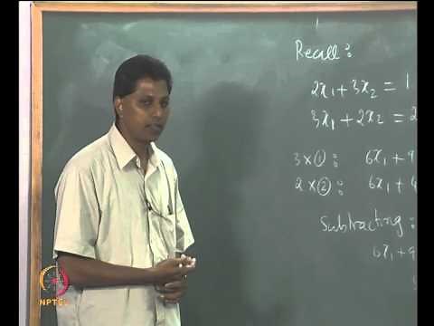 Mod-01 Lec-02 Linear Equations