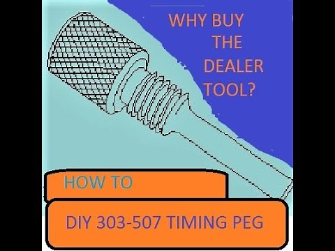 How to make 303-507 Crank timing peg for ford mazda 2.3l 2.0L engines