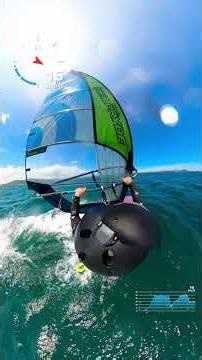 海南陵水黎安泻湖帆板冲浪Slalom训练POV Windsurfing in China
