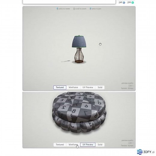 3DFY Prompt - Text-to-3D generative AI