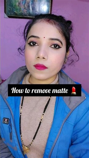 How to remove matte Lipstick easily without makeup remover #shorts #ytshorts