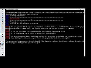 The goal you specified requires a project to execute but there is no POM in this directory