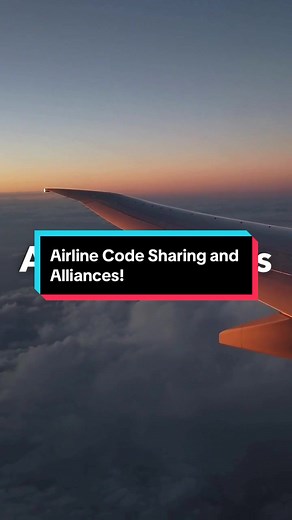 Airline Code Sharing and Alliances! Check out our YouTube for more detailed explanations! #aviation #airlines #avgeeks #pilot #travel