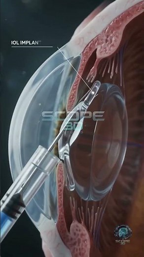 Cataract Surgery Animation | How Cloudy Vision Becomes Clear in Seconds 👁️ | 3D Medical Animation