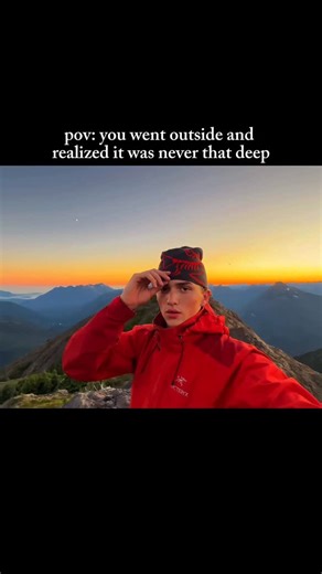 Charlie Stringer on Instagram: "fixes everything 😌 #hiking #nature #fyp #foryoupage #outdoors #camping #explore #mountains #sunsets #foru"