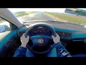 Volkswagen Golf MK4 1.4 (75HP) - POV Review & Autobahn Test Drive
