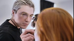 AMIRO 9" Lighted Makeup Mirror with Smart Sensor & Touch-Control, 3 Colors & 6 Brightness, Rechargeable & Cordless, Memory Function, Free Rotation, Gift for Woman - White