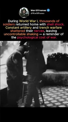 The Effects of Shell Shock in World War I #shorts #ww1