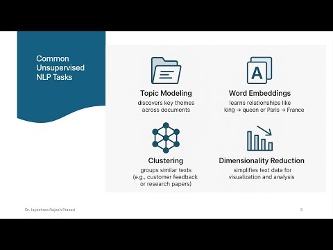 Unsupervised Learning for NLP