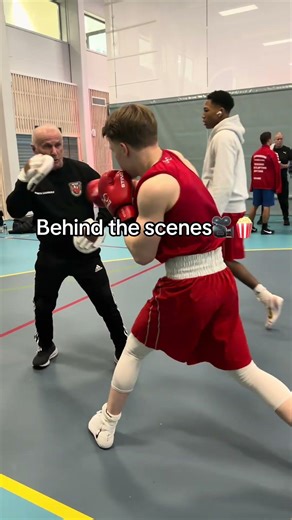Behind the scenes of a clean TKO #boxing #olympics #behindthescenes #bts