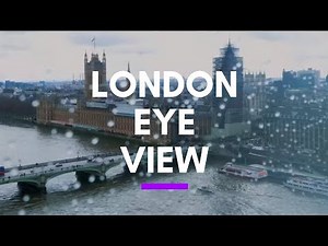 London Eye View - Millennium Wheel Over Thames River