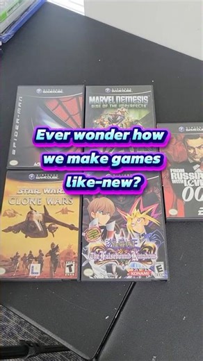 Watch Us Turn SCRATCHED GameCube Discs Into Like-New 🔥 #retrogames #gamecube