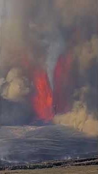 Volcano ERUPTS Towers of Lava and Plumes of Ash in Hawaii #shorts