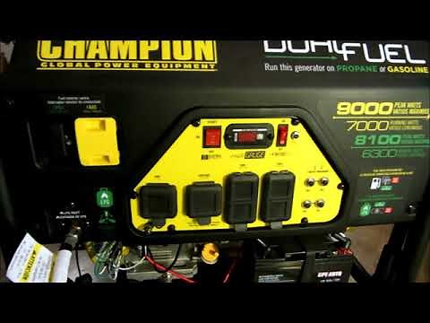 Dual fuel generator from Costco
