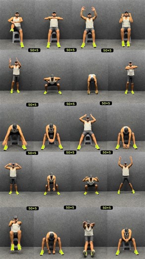 Shivakant on Instagram: "Full body fat workout with chair#fitnessmotivation"