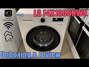 LG F4X1008NWK elöltöltős mosógép kicsomagolás és bemutató