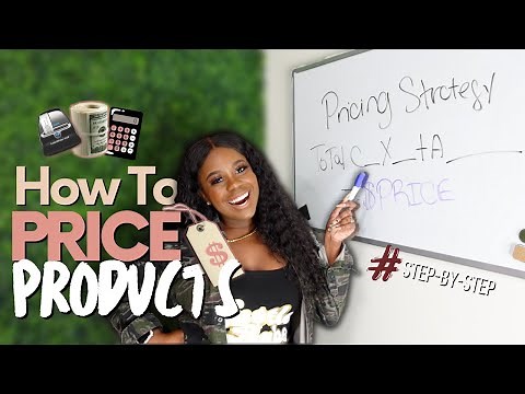 HOW TO PRICE YOUR PRODUCTS for PROFIT | SMALL BUSINESS PRICING STRATEGY | Pricing Your Inventory