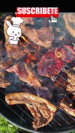 Grilling Meat with Real Fire | Juicy BBQ Cooking Sounds